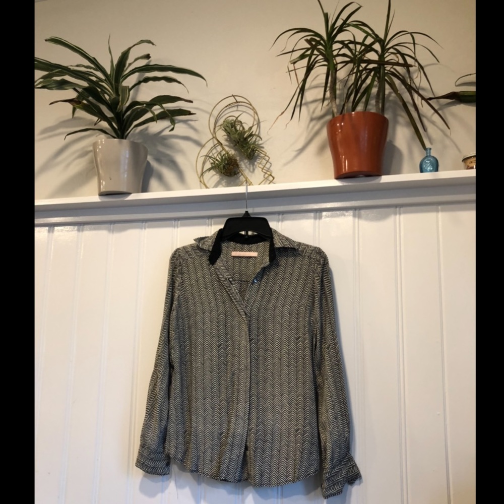 Patterned Button Up Shirt